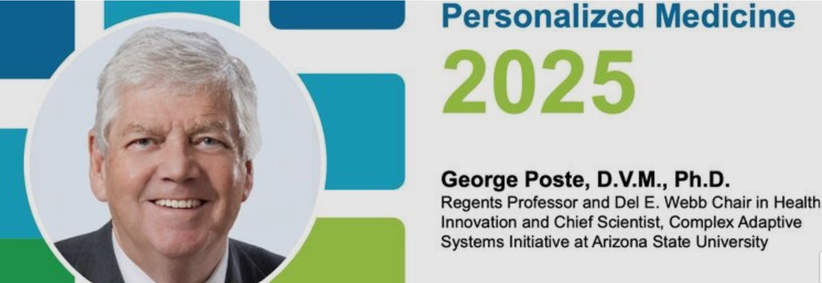 We are proud to share our very own Director, Dr. George Poste, ASU Regents Professor and Del E. Webb Chair in Health Innovation has been awarded the 2025 Leadership in Personalized Medicine Award by the Personalized Medicine Coalition. tinyurl.com/3h3wsewk