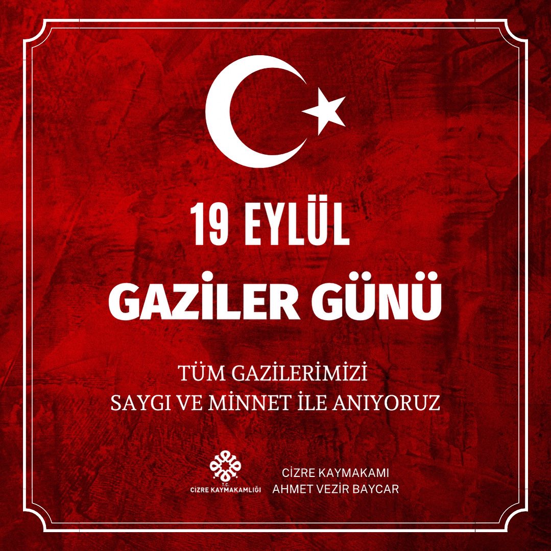 🇹🇷Bu vatan sizlere minnettar🇹🇷

Devletimizin istiklal ve istikbali için göğsünü siper eden kahraman gazilerimizin Gaziler Günü Kutlu Olsun.

Başta Gazi Mustafa Kemal Atatürk olmak üzere, bu toprakları bizlere vatan kılan tüm kahramanlarımızı saygıyla ve minnetle anıyoruz.