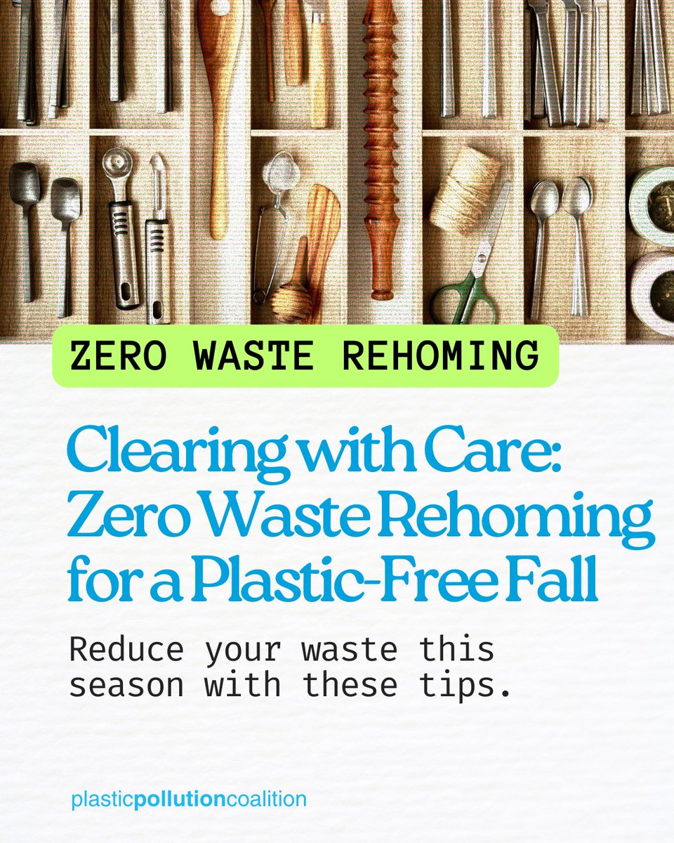 Did you know that the turn of the summer season brings a surge of waste? As people head back-to-school and reorganize for the busy fall season, more plastic pollution and waste enters the trash bin. 🗑️ Follow the ‘Zero Waste Rehoming’ steps to reduce your clutter with intentional