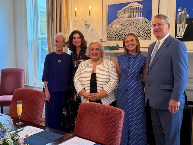 The Deputy Minister of Foreign Affairs of the Hellenic Republic Alexandra Papadopoulou officiated the swearing-in of Mr. John Georges as Honorary Consul of Greece in New Orleans at a ceremony held in Washington, D.C.