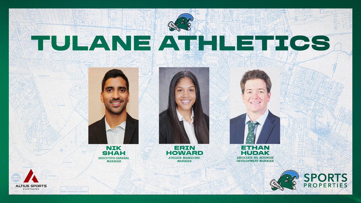 RELEASE: 🌊 Introduces First-Of-Its-Kind Athlete Revenue Strategy and NIL Team

🔗: tulanegreenwave.com/AltiusStaff

#RollWave