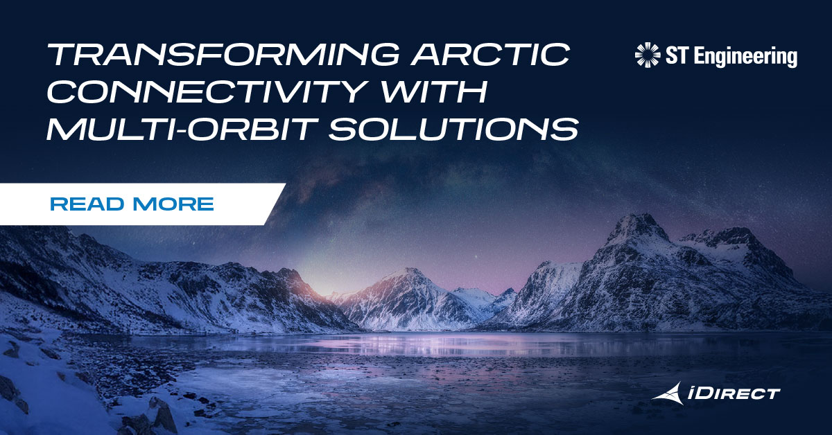 iDirect's tweet image. Our partnership w/@Space_Norway &amp;amp; @viasat is keeping the #Arctic connected.

With 2 HEO satellites powered by @iDirect’s multi-orbit technology, Viasat ensures seamless GEO-to-HEO connectivity in one of the world’s most challenging regions: bit.ly/3KaO9Pp

#STEngineering
