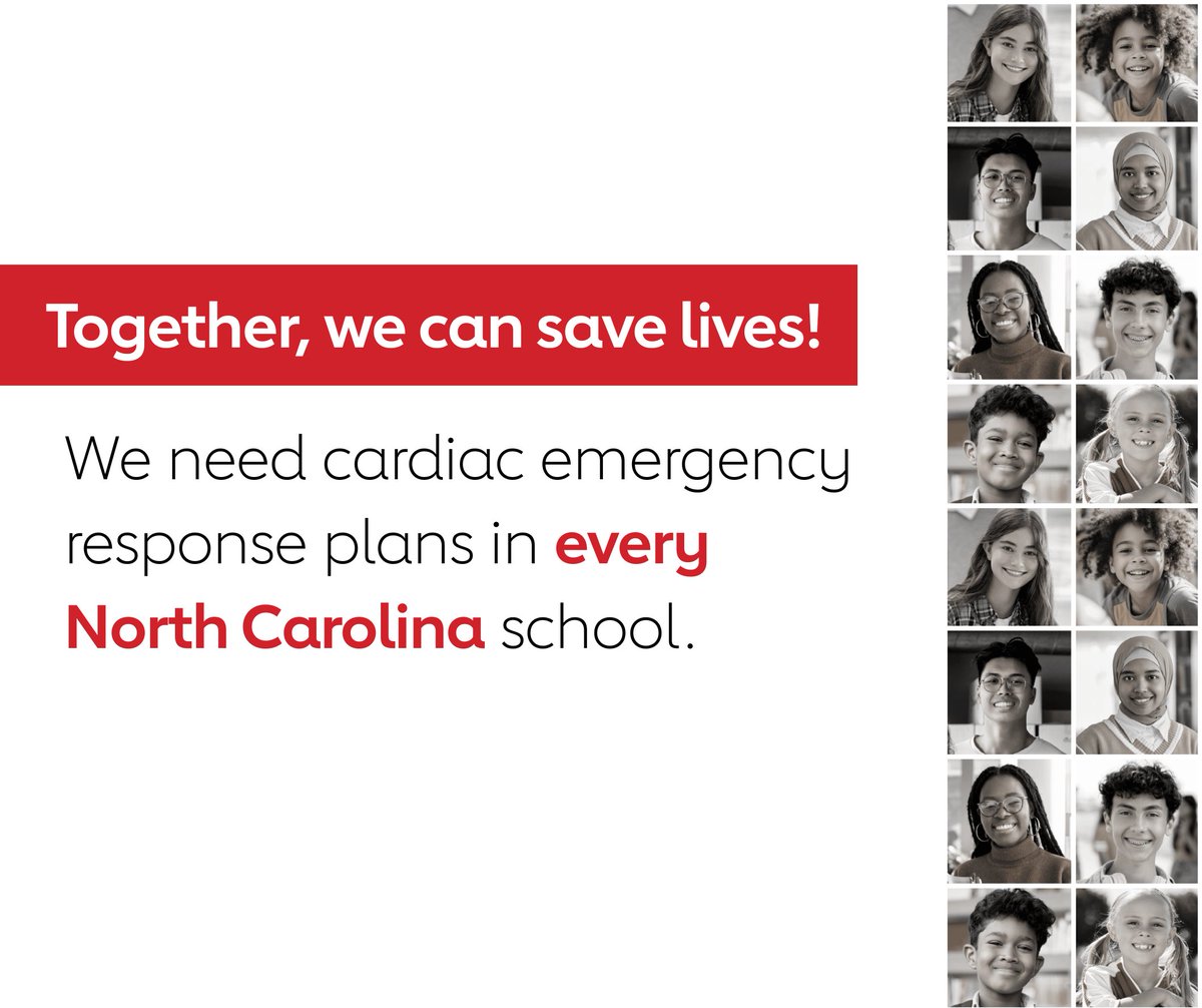 Whether in the classroom, on the playground, or playing a game, every North Carolina school should be ready to save lives from cardiac arrest. Learn more: spr.ly/6017ATseV