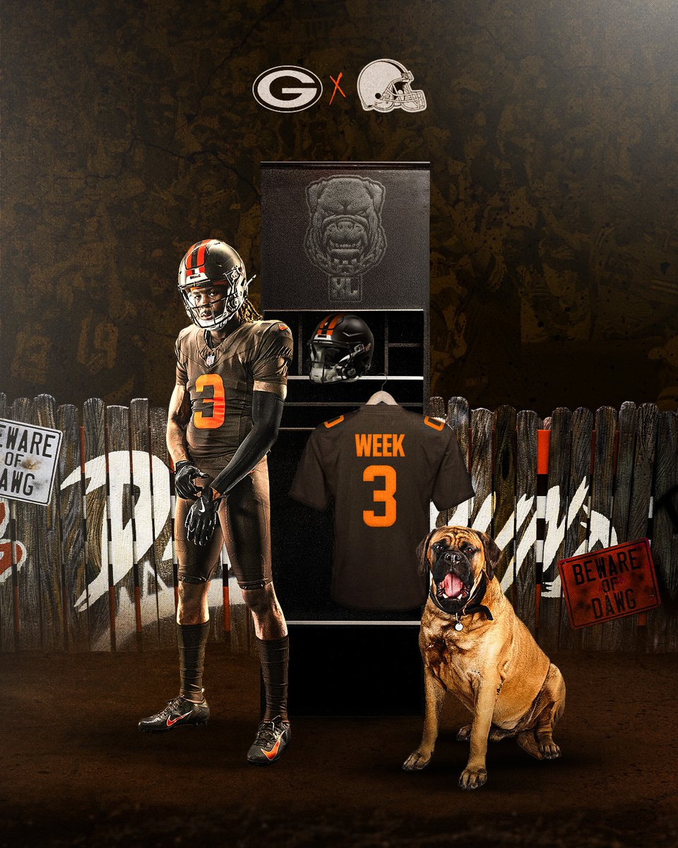 Browns's tweet image. 40 years of having the #DawgPound behind us 🦴

Celebrating the fans and the alumni they've rooted on this Sunday