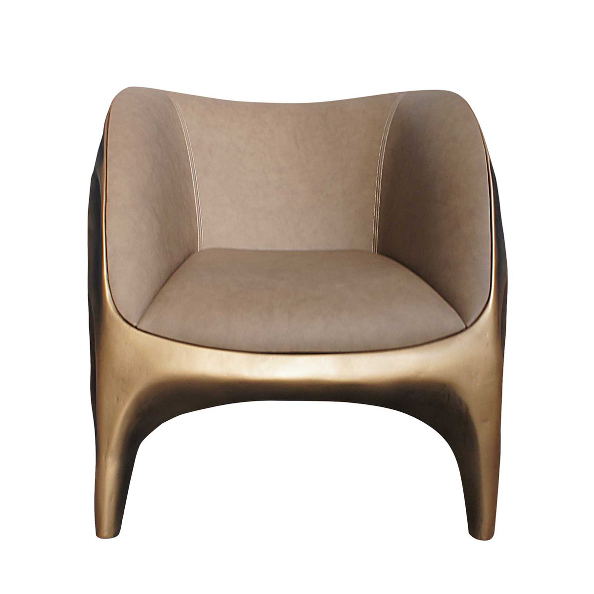 dessaive's tweet image. Beeindruckend: TRITON Sessel des Designers und Bildhauers Albino Miranda von KARPA, handgefertigt aus fiberglasverstärktem Acrylharz in gealterter Goldfarbe und Leder. 83 x 100 cm, H 73 cm. dessaive.de/?s=Triton

#DESSAIVEselected #InteriorDesign #DesignMöbel #HotelInterior