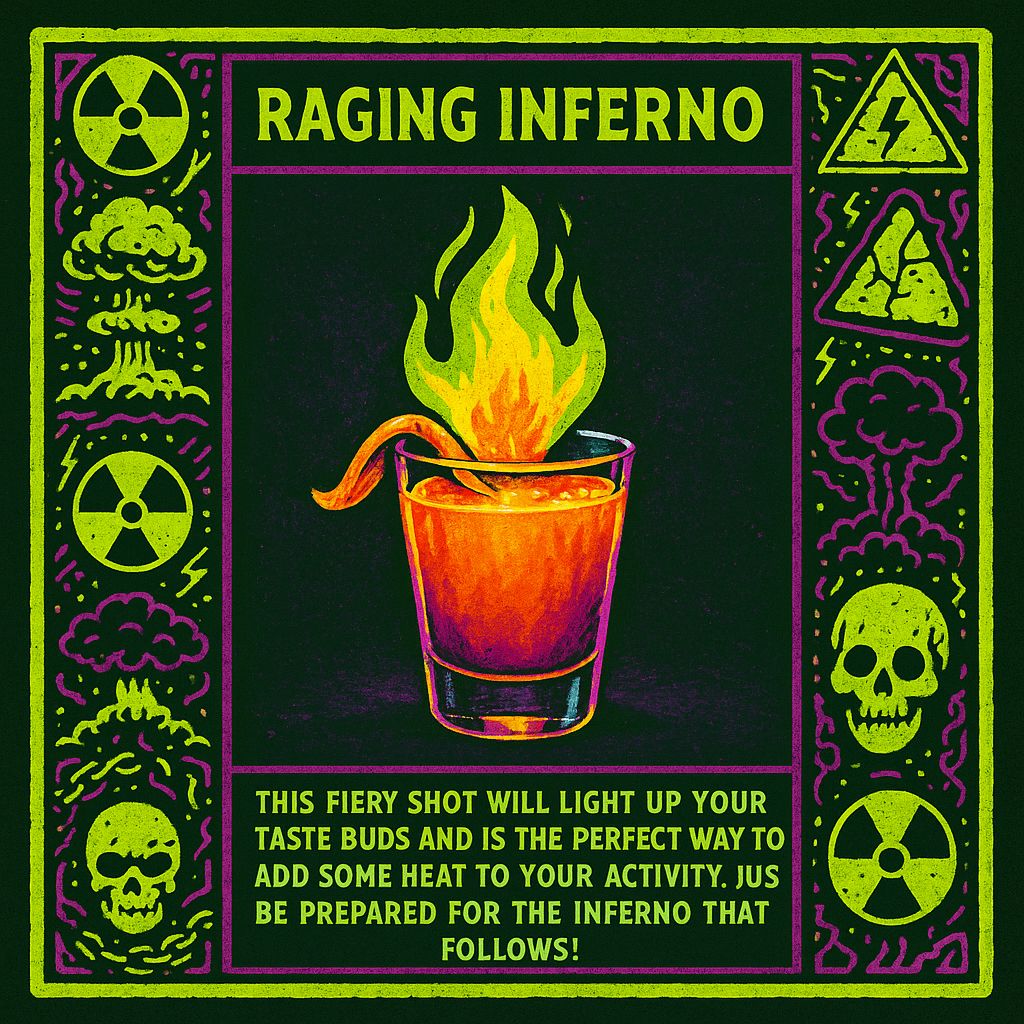 "🔥🌪️ Get ready for the Daily Sipocalypse cocktail: the End of the World shot! Fireball, Tabasco, grenadine, orange juice - perfect chaos in a glass! 🥃😈 #Sipocalypse #DrinkThroughTheChaos #SubmitYourGames sipocalypse.fun"