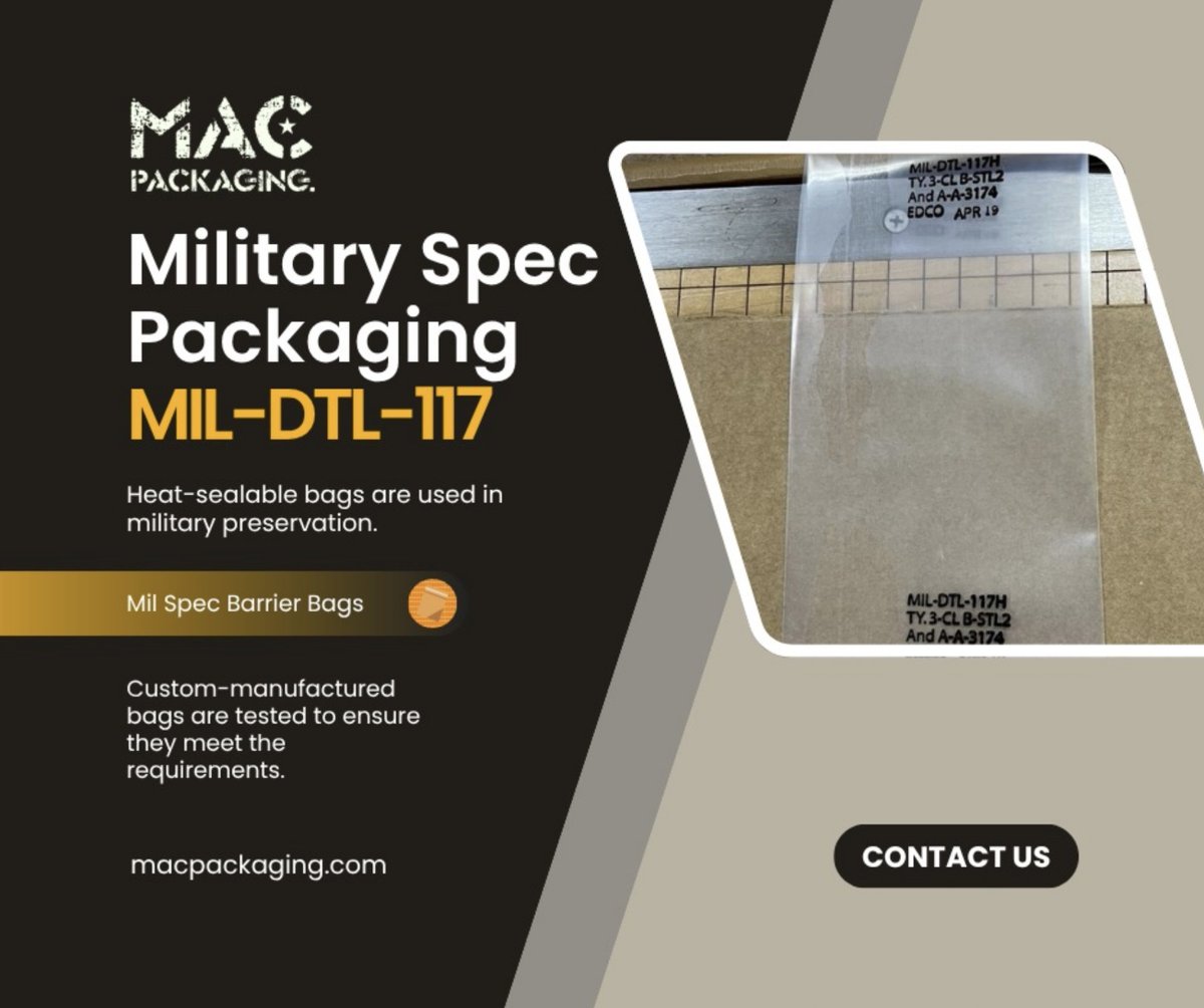 Cost-effective military packaging solutions built to MIL-STD-2073 and other military specifications.

To learn more or request a quote, click here. macpackaging.com

#milspec #militarypackaging #costeffective #military #packaging #packagingdesign #packagingsolutions