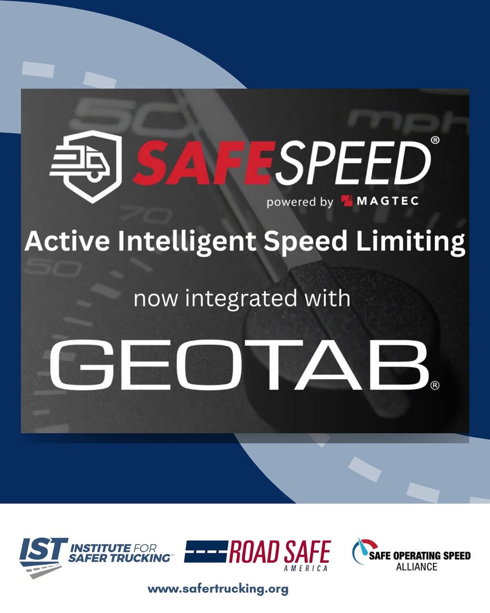 OperatingSafe's tweet image. The integration of MAGTEC’s SafeSpeed technology into the Geotab telematics platform gives fleets a powerful, proactive tool to reduce speeding-related incidents, support compliance, and make roads safer for everyone.

Learn more about the integration: bit.ly/4gBiLpC