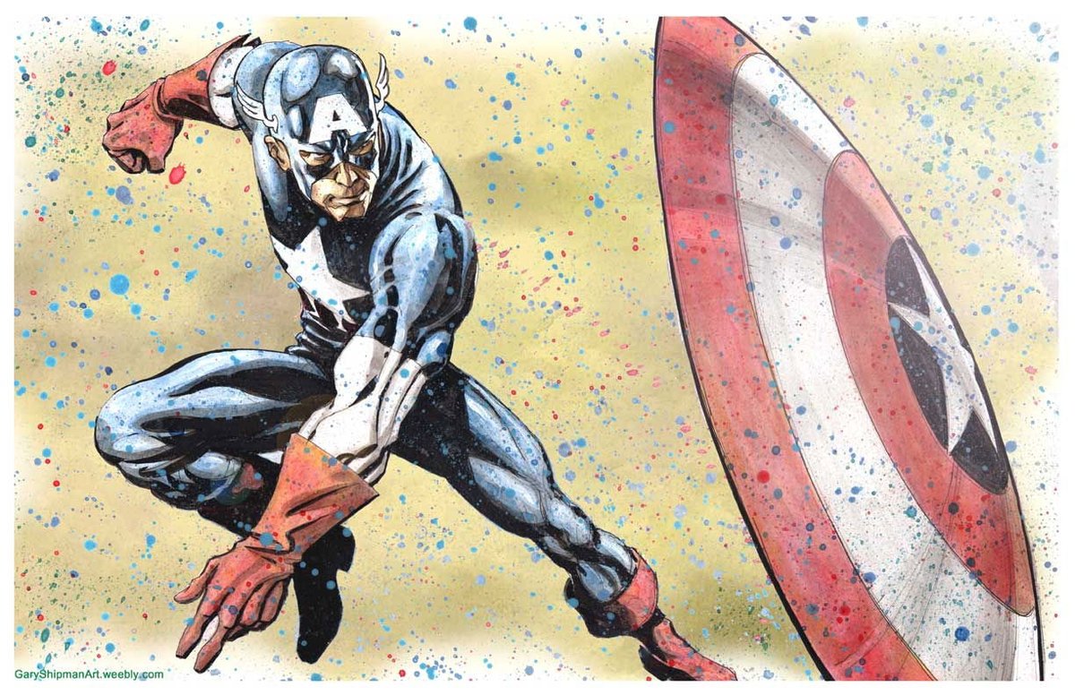 #captainamerica artwork by #GaryShipman