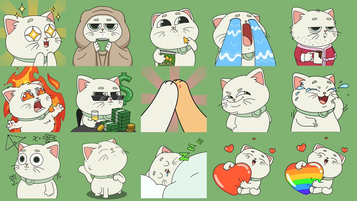 huesofpaw's tweet photo. Hop is here to spice up your chats 💚
  
@telegram sticker pack is now livee.
Hop’s grumpy faces, sassy paws, and lots of mews, now in sticker form. 

Click to grab the pack👇🏻
https://t.co/kgQS7TnOtL 

Fluffy vibes only! https://t.co/iuzHlMUaxb