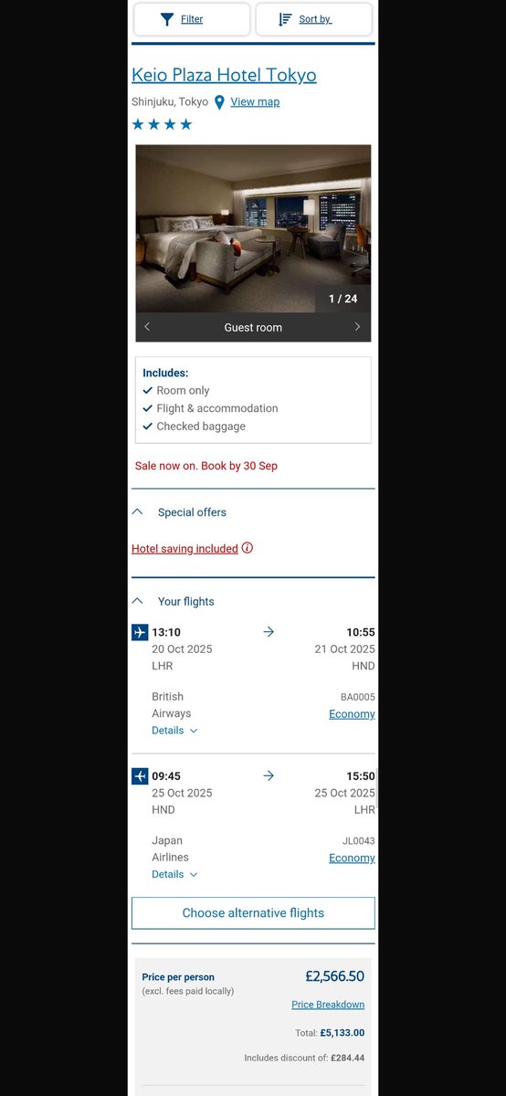 SplitPea21UK's tweet photo. @British_Airways I am trying to plan a Tokyo break. Why are your prices so expensive. This is for 3 days !? Nearly £3000. Why?! 😢😢 https://t.co/N7OqAvPlNA