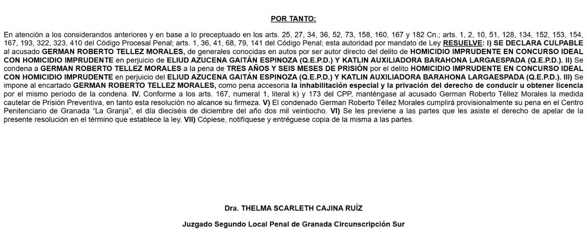 Mmendoza1970's tweet image. Jueza de Granada, hija del fotógrafo de Daniel Ortega, suspendida por escándalo de corrupción 

La jueza de Granada, Thelma Cajina Ruiz, hija de Jairo Cajina fotógrafo del dictador Daniel Ortega, ha sido suspendida del cargo al descubrirse que hizo una mediación fantasma, donde…