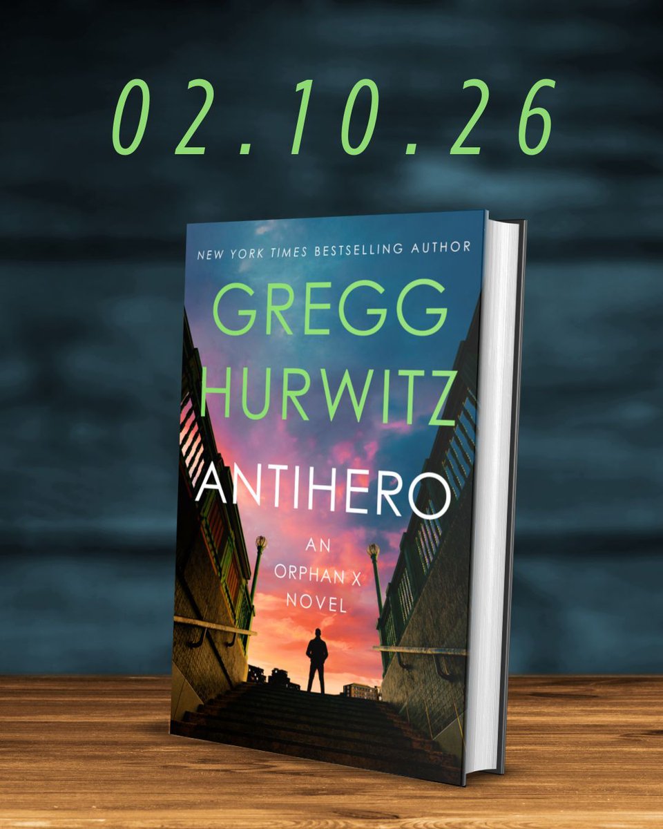 GreggHurwitz's tweet photo. Nemesis shows the impossibility—and possibility—of reaching across the divide when it feels like an abyss. 

Antihero is about what comes next. 

Coming Feb 2026
 
https://t.co/PjCWSPz9fR https://t.co/OqUCauog6p