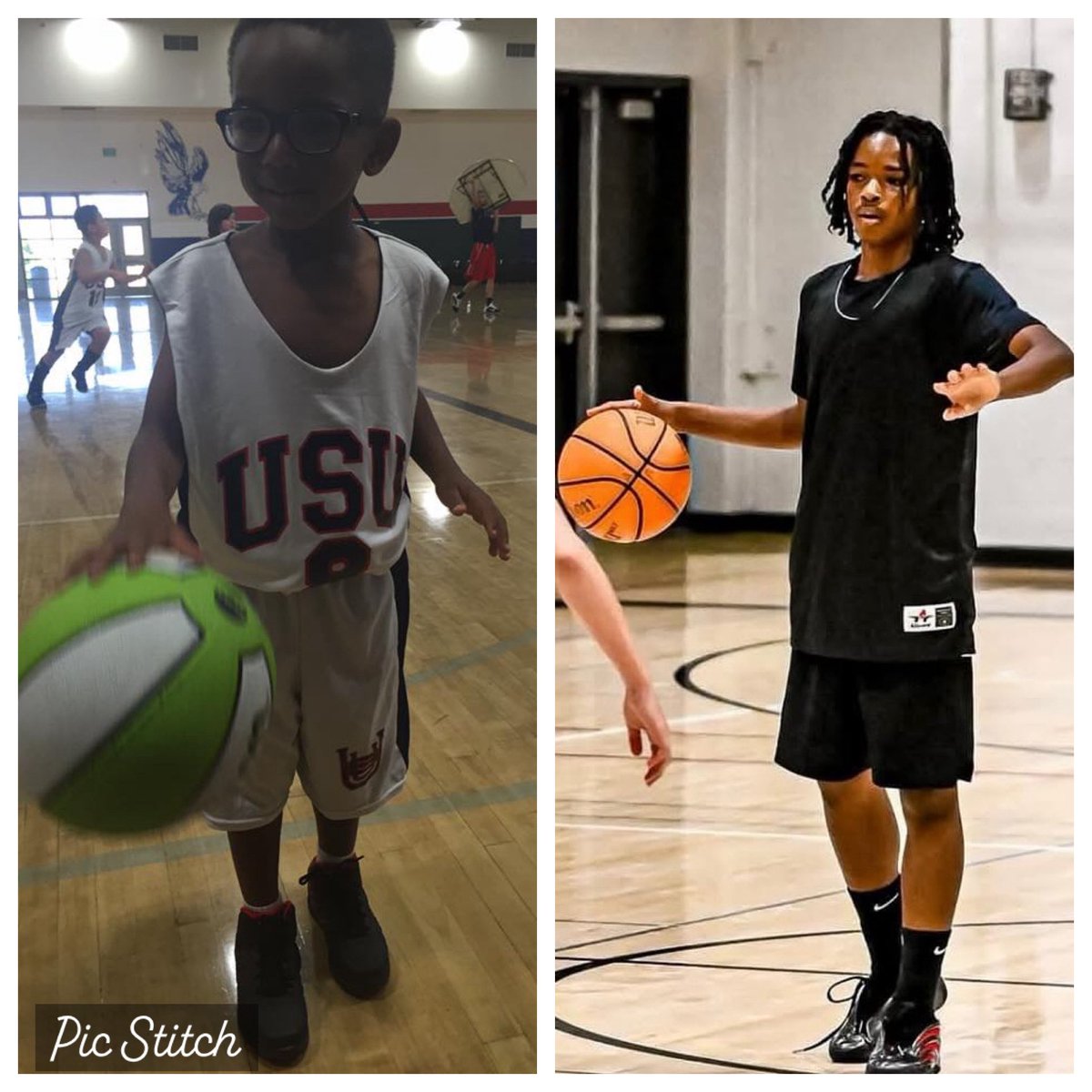 DWilliams2029's tweet photo. As a parent, it feels like these two moments were about a week apart. https://t.co/13BtTBgYkL