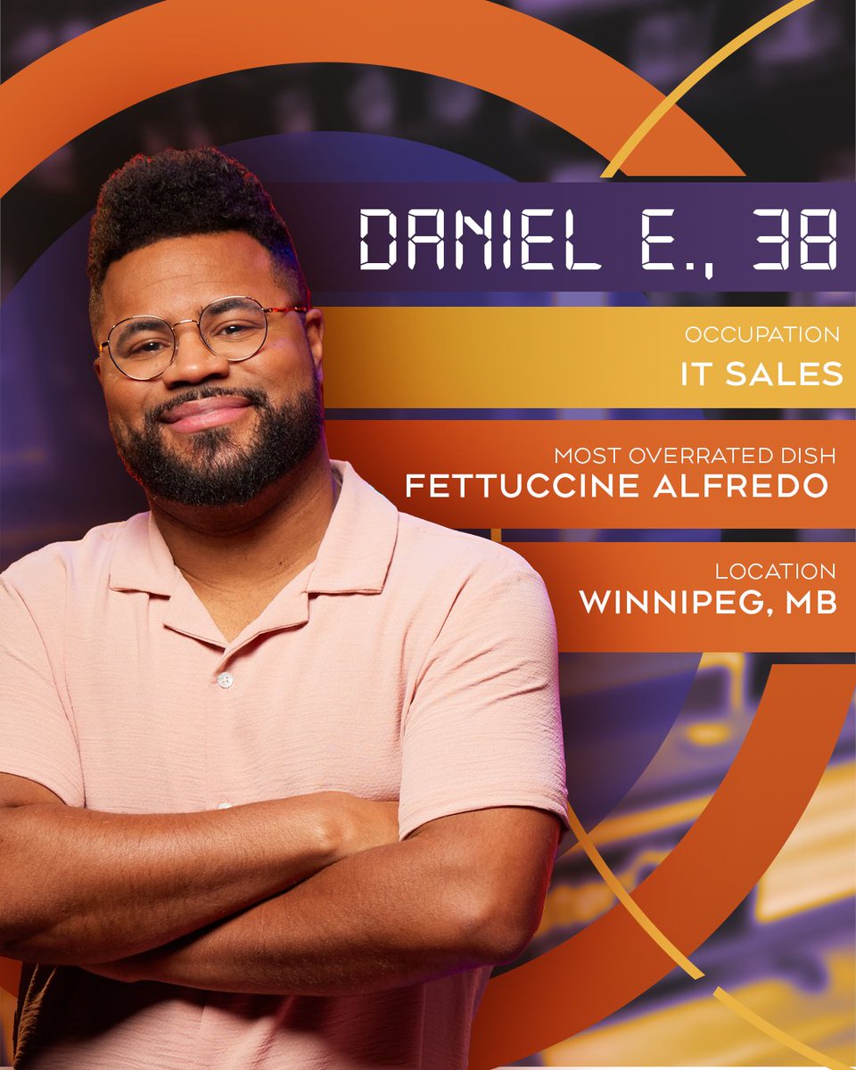 Meet Daniel E! 👨‍🍳 

With a love for plant-forward dishes, Daniel brings heart, charm, and bold flavours to every plate. 

Don't miss the season premiere of #MasterChefCanada, Thu Oct 2 on <a href="/CTV/">CTV</a>. Stream next day on <a href="/CraveCanada/">Crave</a>.