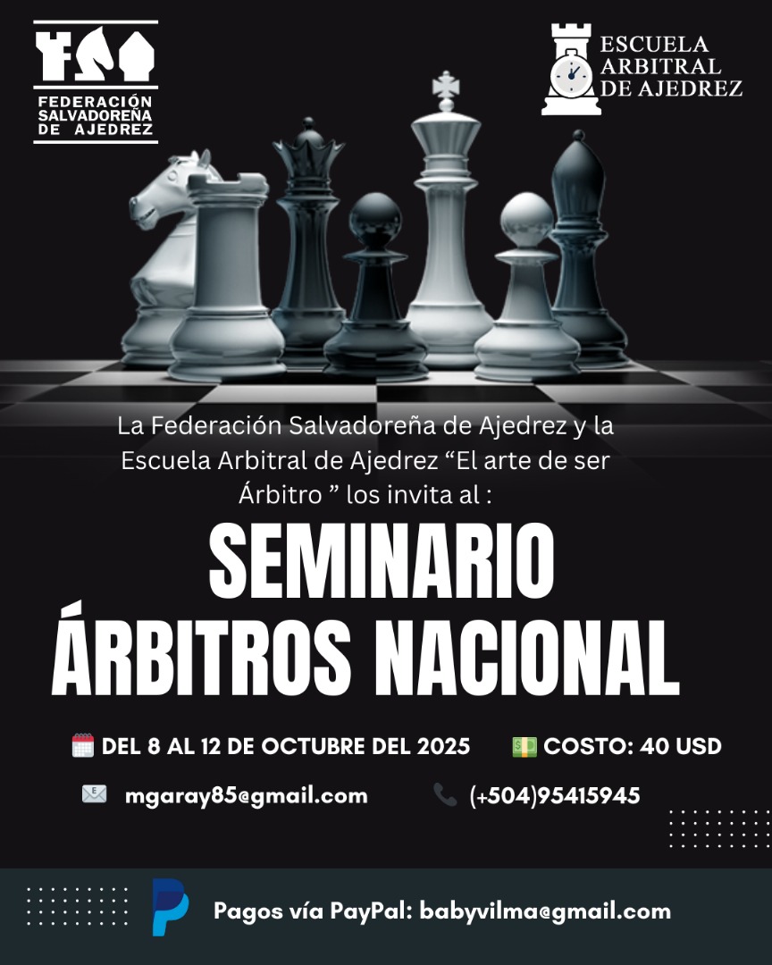 Federación Salvadoreña de Ajedrez tweet media
