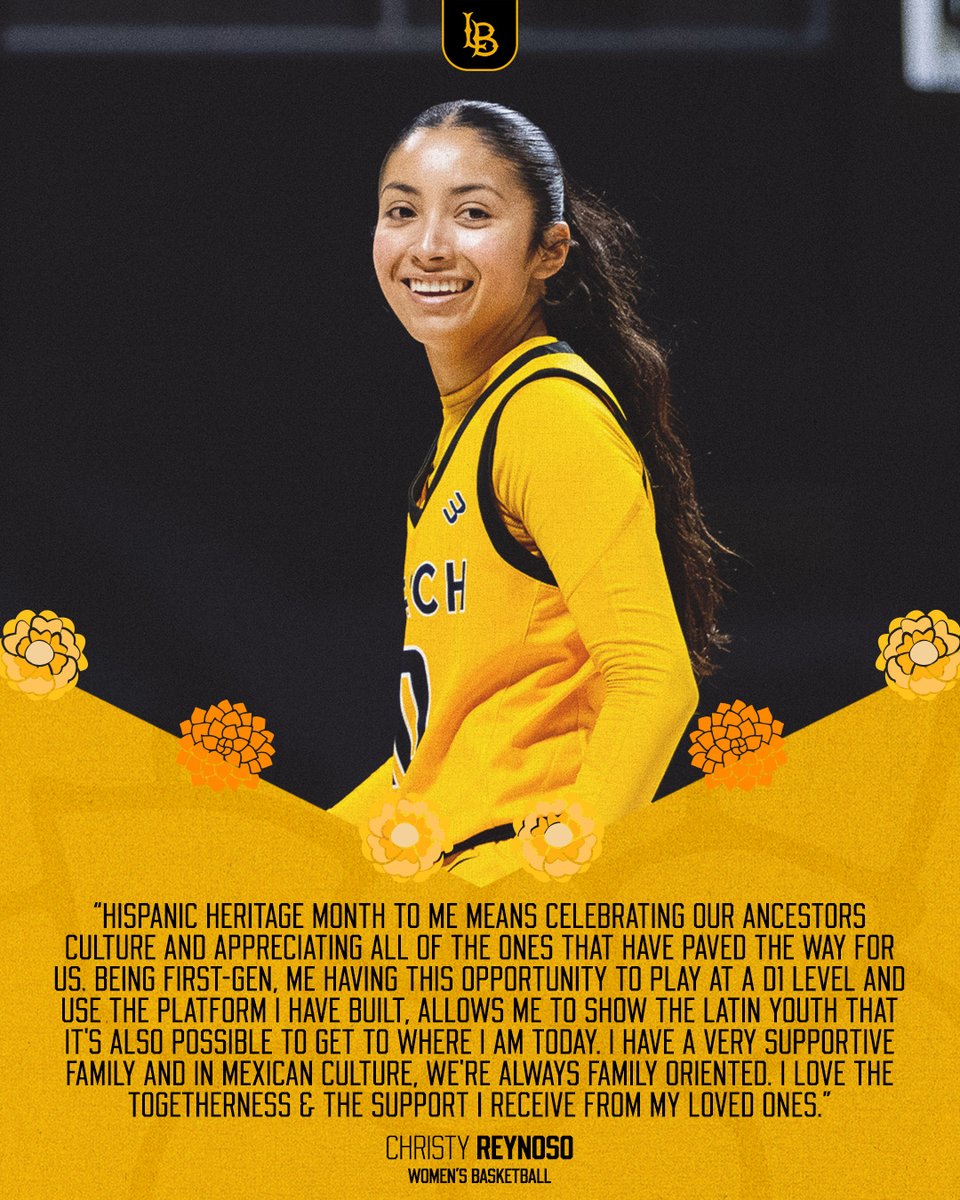 LBSUAthletics's tweet photo. In celebration of Hispanic Heritage Month, we honor the rich cultures, traditions, and stories of our student-athletes.

 #GoBeach | #LongBeachBuilt https://t.co/PyD77YsnrH