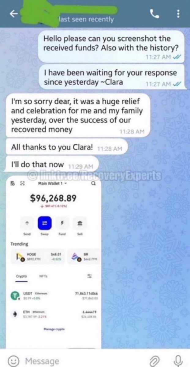 samheft29's tweet photo. 🔒 Locked out of #Cyberknx or #RCOfinance?
Recovery is still possible! 📩 Message me today to connect with trusted #CryptoRecovery experts.

#CryptoScam #Bytecross #USDCBTC #Coinoxa #Worldcoin #PrexaSwap #SpaceAi #Fextap #Okrex #TrustUndVIP

 #CryptoRecovery https://t.co/M5qxWLzRlQ