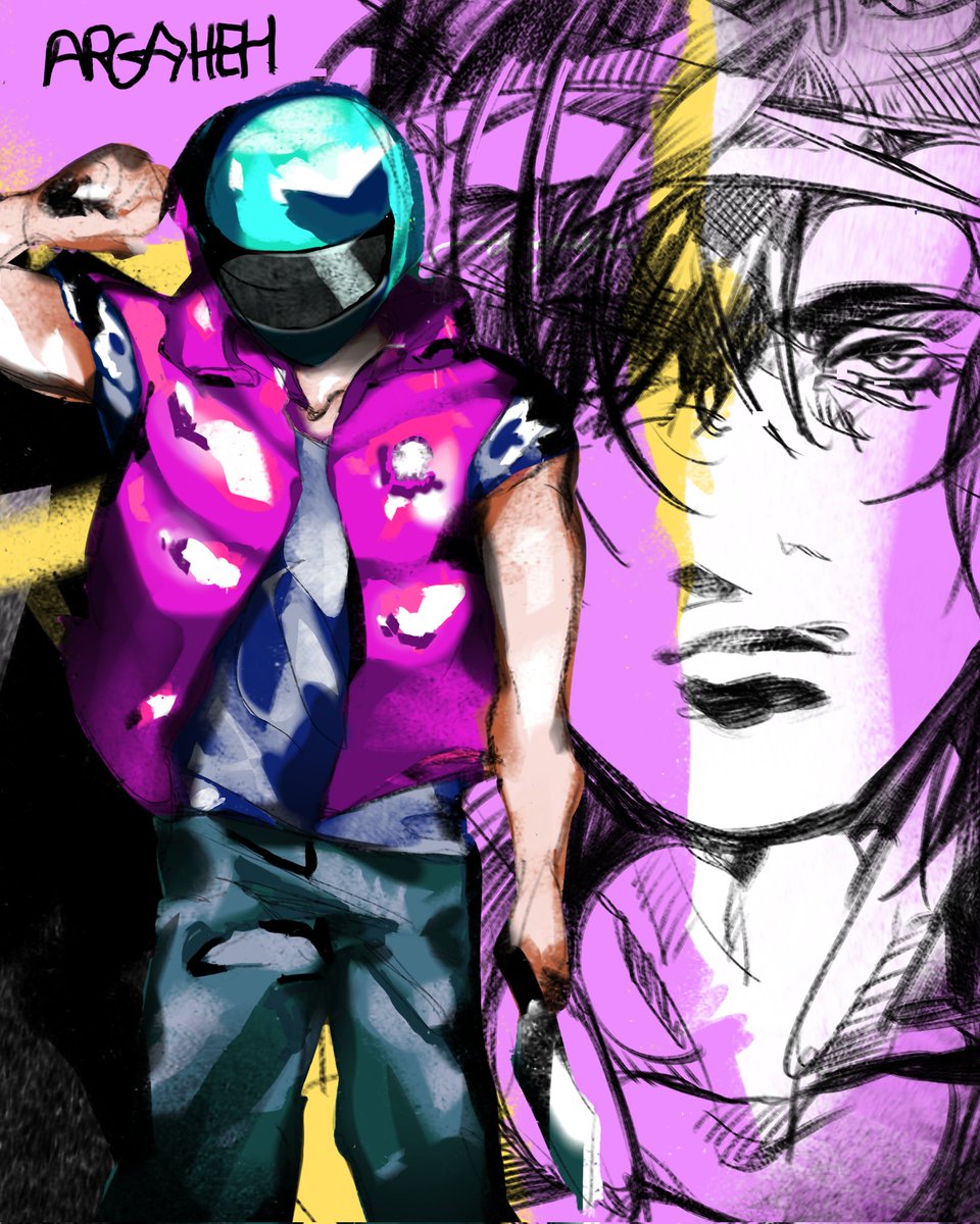 argaheh's tweet photo. bikah ✌️ #bikerhotlinemiami #hotlinemiami #ibispaintx https://t.co/LbERv0c7eY