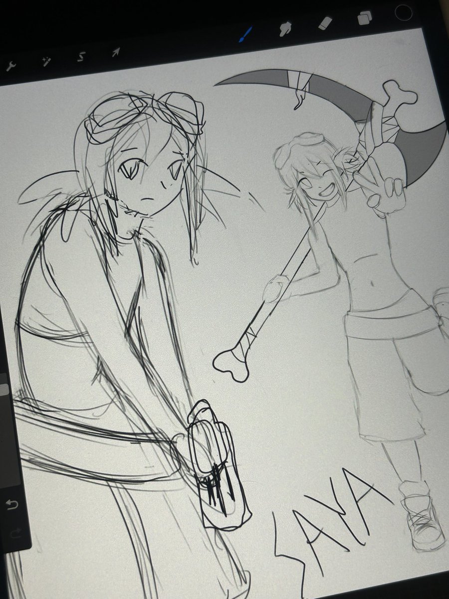 katbonezz's tweet image. sketch