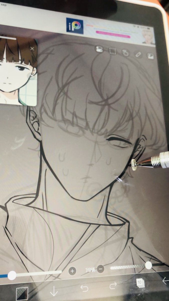 GloveryIxha's tweet photo. My cheekiness at school is incredible (Arcon's drawing in the middle of class😗🦐) #ALNST #Arcon #ArconAlnst  #fanart https://t.co/Ldlcon8L0Y