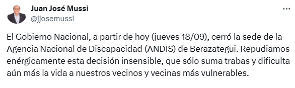 AgenciaSuburban's tweet image. 🗣️ #Berazategui

📣 #Mussi repudió el cierre de #ANDIS Berazategui 

Lee la nota 👉
agenciasuburbana.com.ar/index.php/comp…