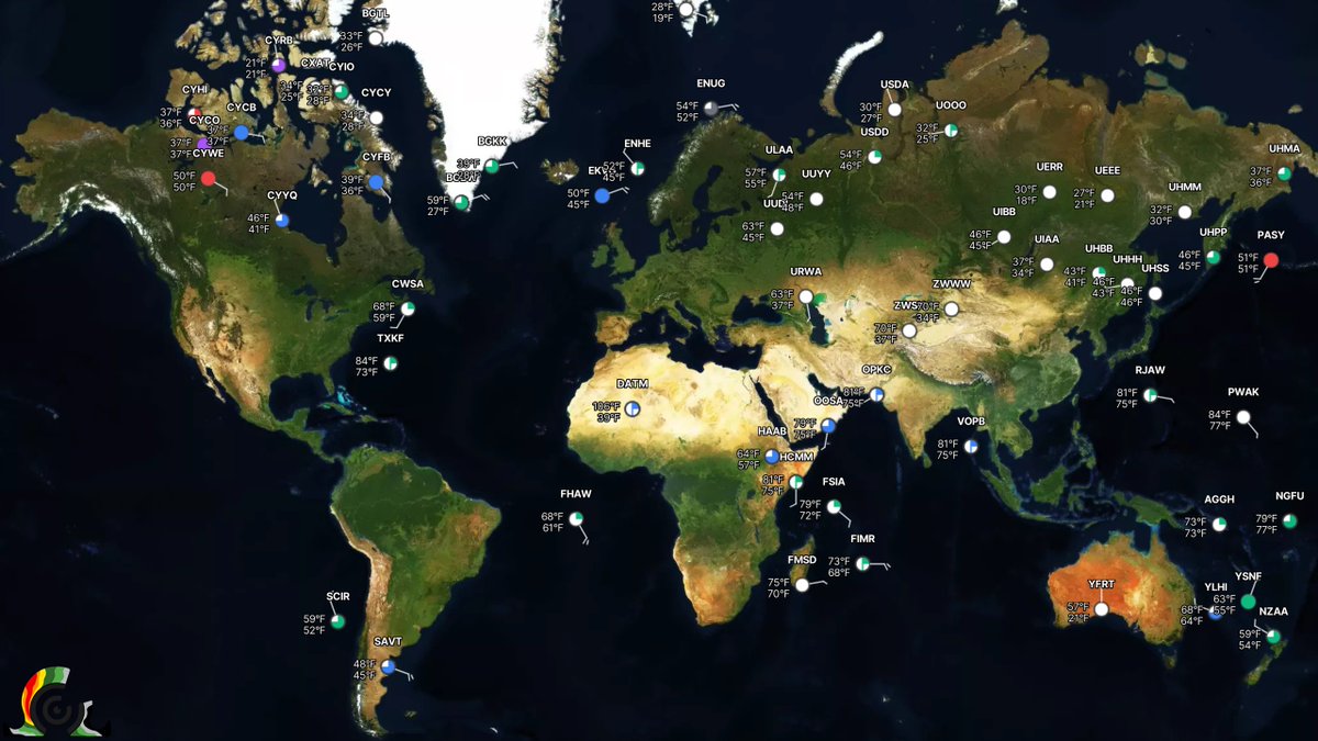 RadarOmega's tweet photo. NEW for all users: Global METAR data! 🌎

View METAR data worldwide with an updated user interface, including improved detailed display icons and a brand-new vertical sky cover visualization chart. Only in RadarOmega! https://t.co/b1yjCTZgNy