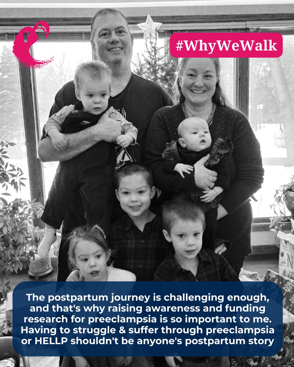 preeclampsia's tweet image. #WhyIWalk with Whitney Swanson of the #TwinCities #MN #PromiseWalkforPreeclampsia

"I walk because with all 5 of my children, a hypertensive crisis was part of my #postpartum experience."

Join: secure.qgiv.com/event/2025prom…