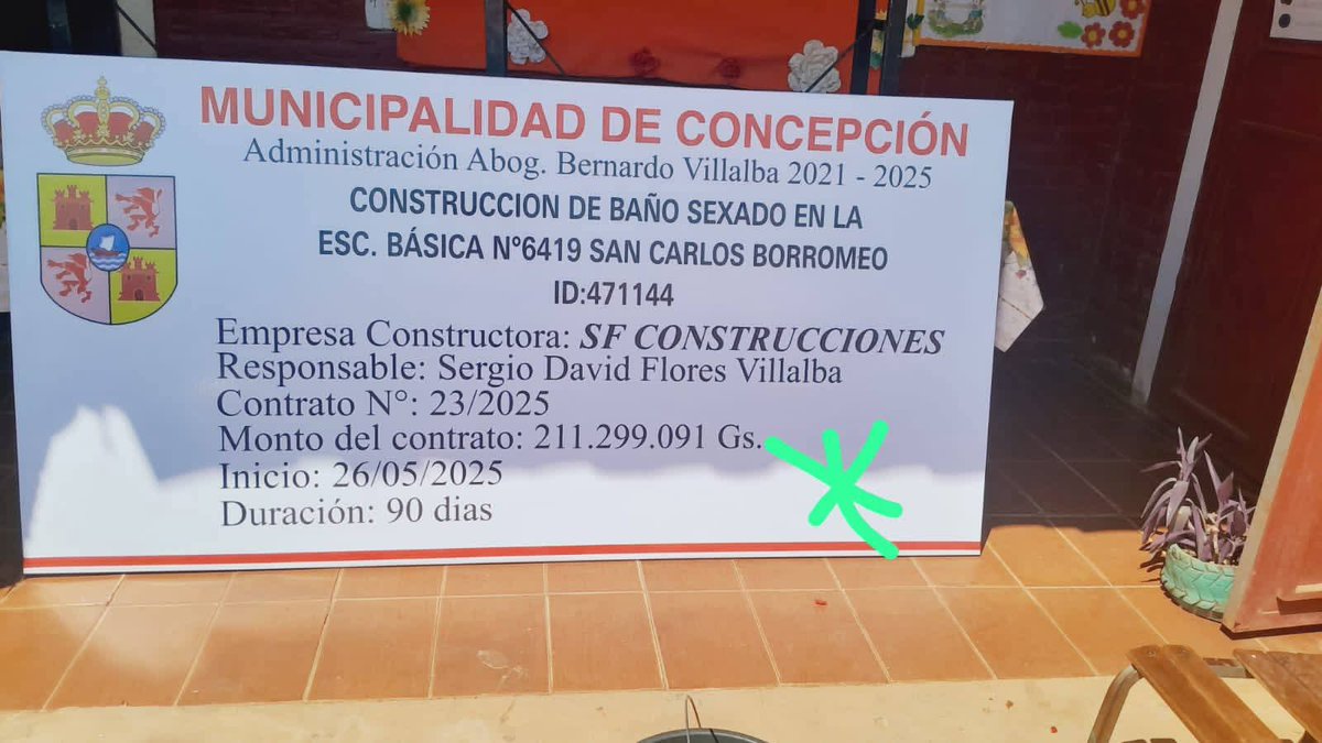 jfergo86's tweet image. La Municipalidad de Concepción INAUGURO un baño sexado por el valor de 211millones de Gs 😳😳