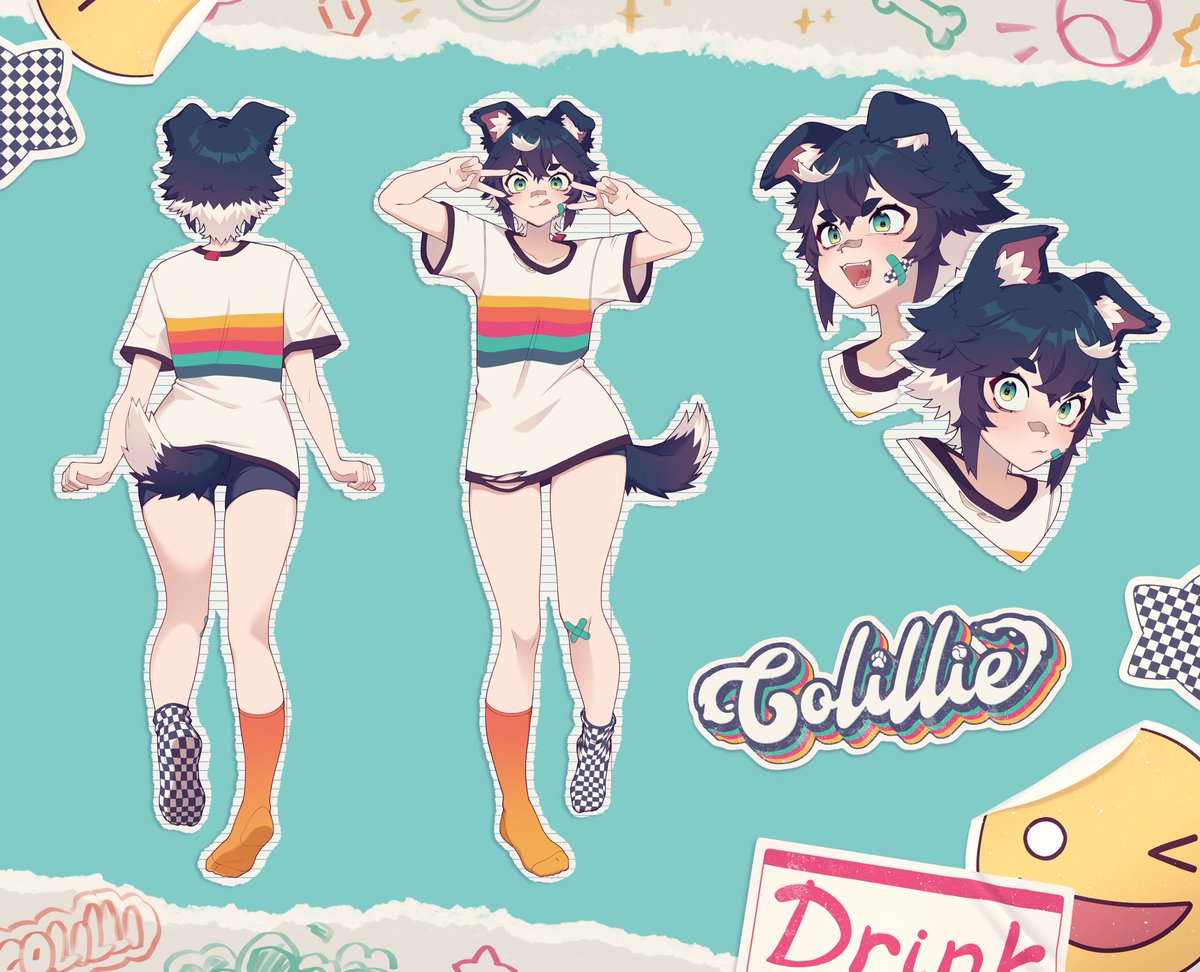 Colillie_'s tweet photo. Look at this goofball🐾🎾
She finally has an official reference! https://t.co/fnN1UWP9DS