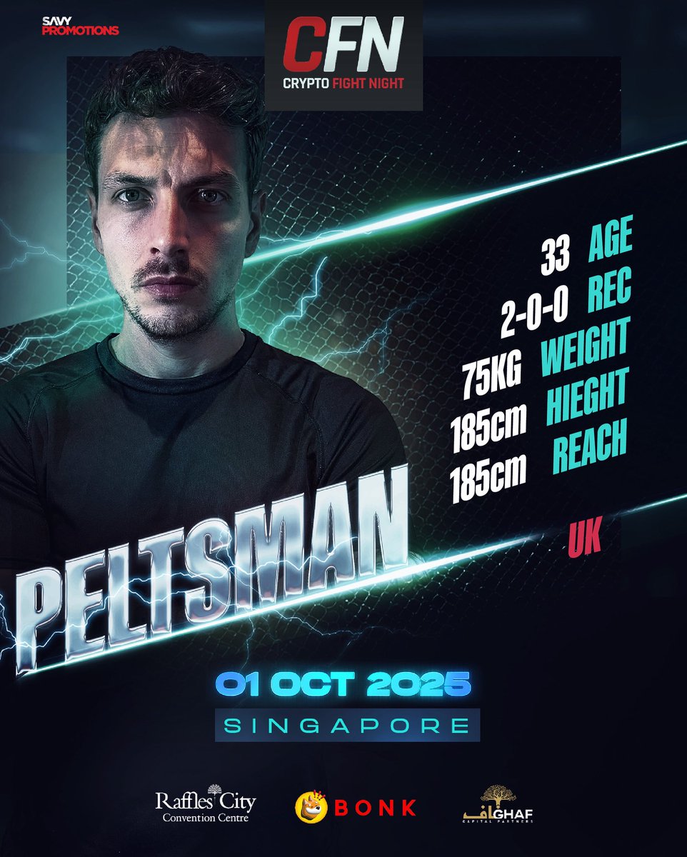 𝐓𝐀𝐋𝐄 𝐎𝐅 𝐓𝐇𝐄 𝐓𝐀𝐏𝐄: 𝑷𝑬𝑳𝑻𝑺𝑴𝑨𝑵 BACK BY POPULAR DEMAND —  @Peltsman HAS HIS EYES ON THE BELT GET YOUR TICKETS NOW! #CFN | SINGAPORE |  𝗢𝗖𝗧 𝟭𝘀𝘁 | 🎟️In bio . . . (