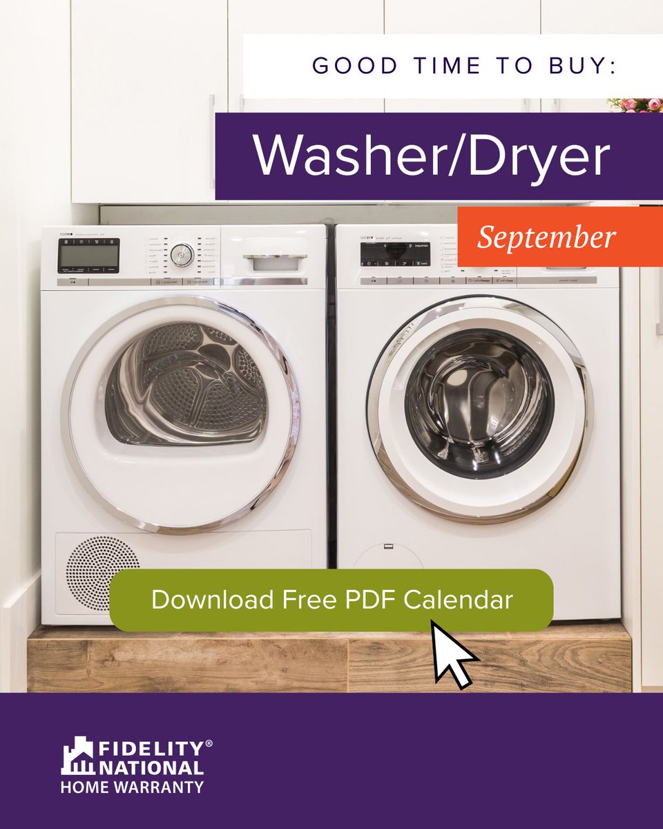 Thinking about upgrading your washer or dryer? September’s the sweet spot for deals. 🛒

We’ve made it easy—our “Good Time to Buy” calendar shows the best months for scoring big on home essentials. 
Get it here 👇
 📅 linktr.ee/FidelityNHW
