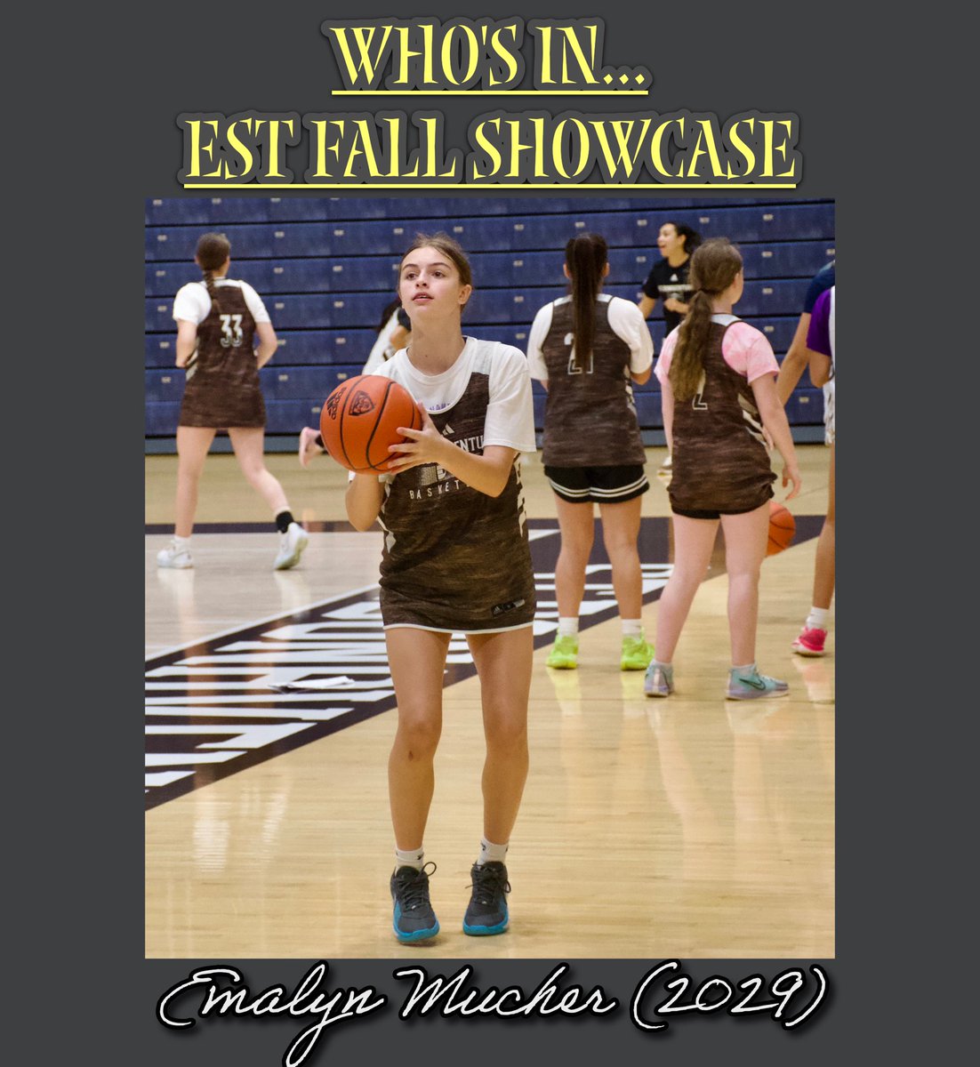 Who’s in #ESTFallShowcase:

Young &amp; small school so if she’s not on your radar, I won’t hold it against you (yet), but it won’t take long. Pure shooter, comfortable on &amp; off-ball skill package, 🏀 is in the blood &amp; you can see it in her IQ &amp; command of the game. This is the