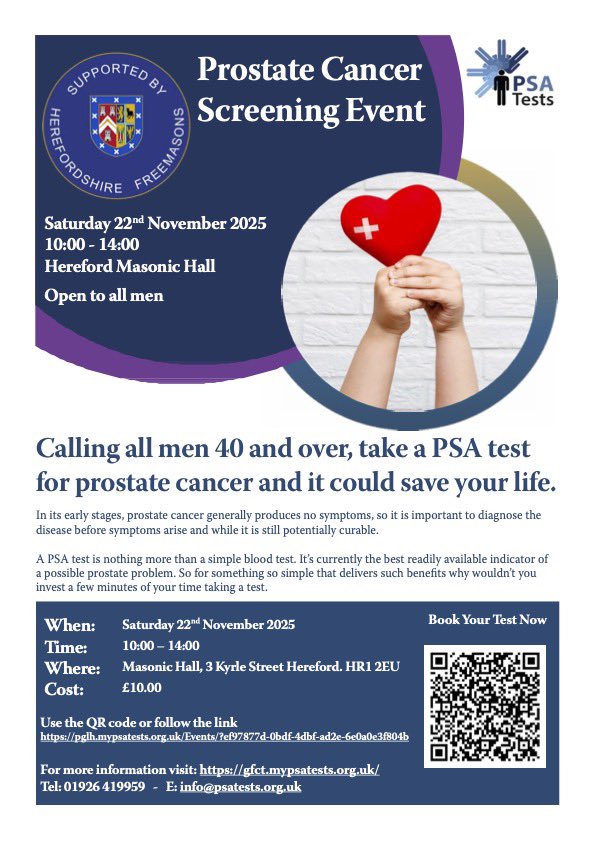 Please take the opportunity to get tested - this could be the best £10 you ever spend - it was for me !