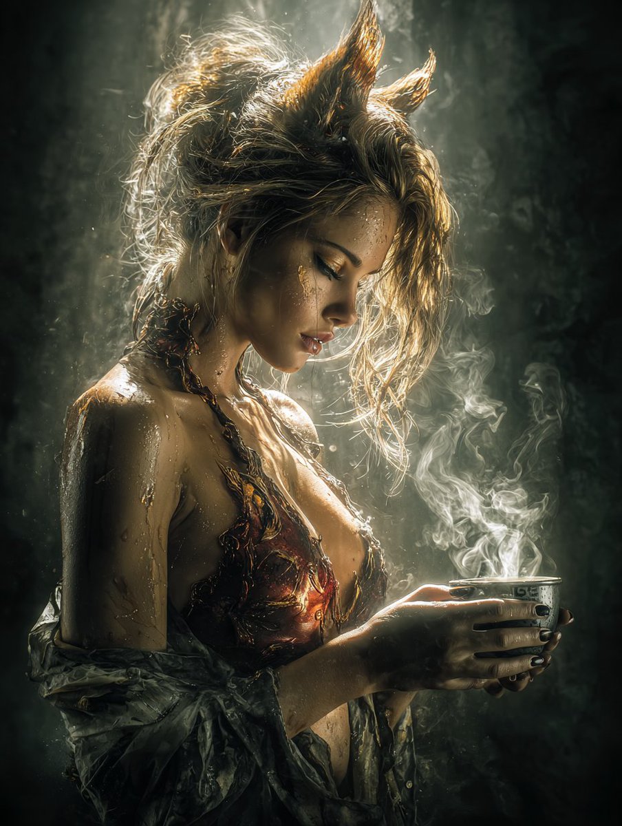 Good Morning everyone😘

So it's Foxy Friday again. 
May grace be the rhythm of your hours👊
#Aiart #GoodMorning