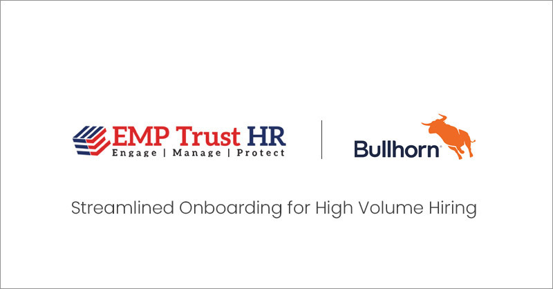 Bullhorn + EMP Trust. Staffing firms can recruit faster with Bullhorn + EMP Trust—streamlined onboarding and automated Form I-9 verification for high-volume hiring. #HRTech #Bullhorn #Staffing #Onboarding #FormI9 #HRTech25