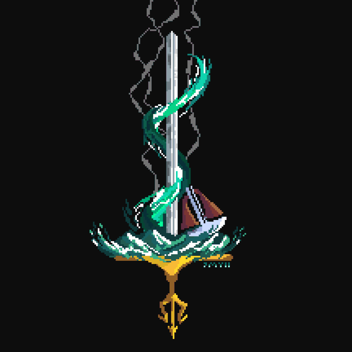 JmyllPixels's tweet photo. The 18th #swordtember2025 #pixelart #ドット絵 #pixelartist https://t.co/xHns9UtTf0