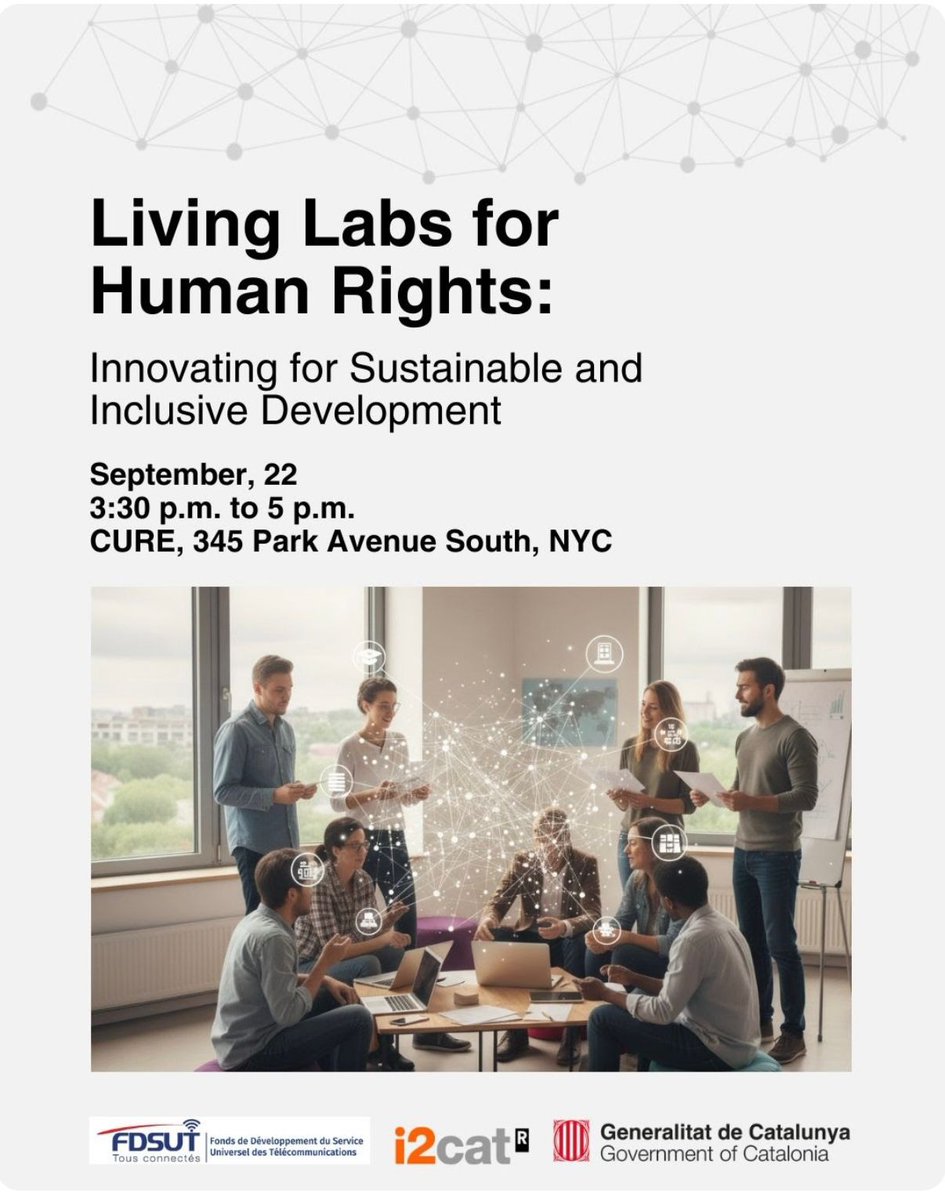 ScienceUnga's tweet image. 🌍✨ Tech with purpose!

On Sept 22 at the #ScienceSummit,  the Government of Catalonia, FDSUT (Senegal) &amp;amp; @i2CAT show how digital transformation advances human rights while tackling the #DigitalSDGs and inequalities in the Global South. Don’t miss it! 🚀
lnkd.in/dsbm4TKz