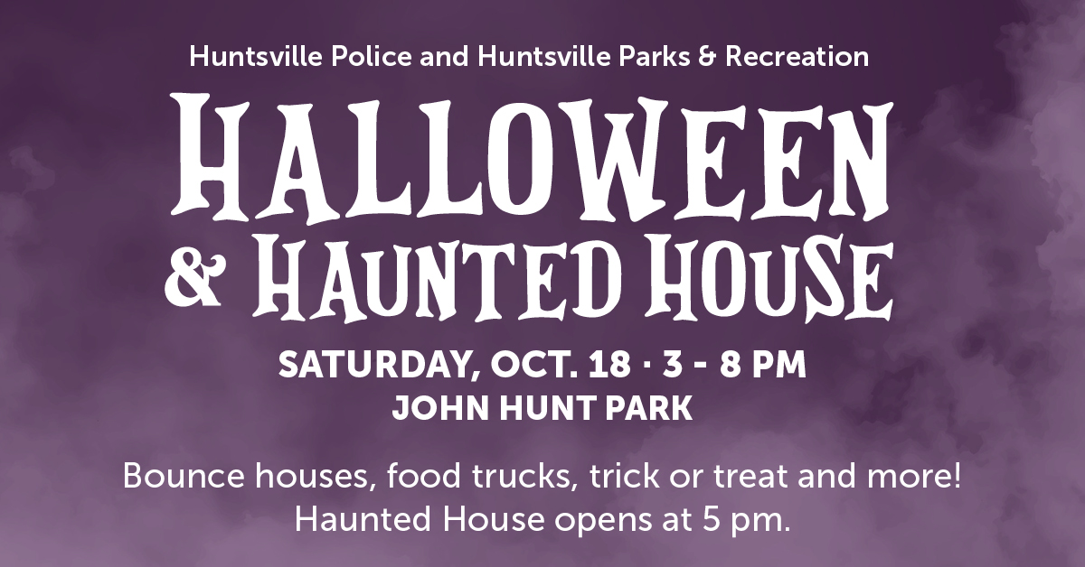 HPD's fourth annual Halloween Party &amp; Haunted House, hosted alongside Huntsville Parks and Recreation, will be here before you know it.👻🎃🕷️

Start planning your costumes now - we’ll see you there!
RSVP TODAY👉 tinyurl.com/2cttyws3
LEARN MORE 👉 tinyurl.com/43x6zvh7