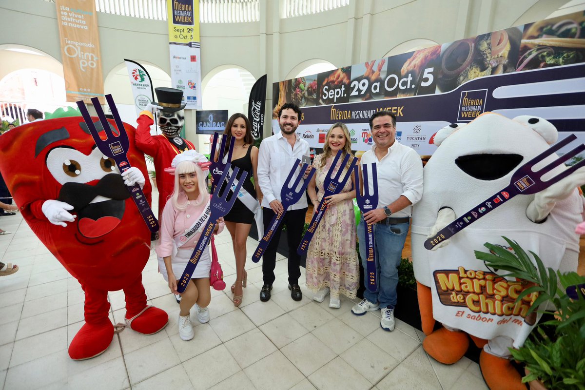 🍽️✨ Cada vez más cerca el Mérida Restaurant Week 2025: más de 220 restaurantes ofrecerán menús completos a precios accesibles del 29 de septiembre al 5 de octubre. 

En SETY impulsamos acciones que fortalecen al sector restaurantero y la economía local. 

#SETY #RenacimientoMaya