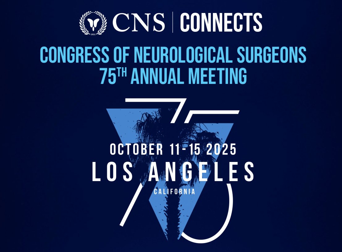 Looking forward to working with <a href="/grosseaumd/">Gail Rosseau</a>, Sassan Keshavarzi, and med students Kailyn Hayes &amp; <a href="/VidRaturi/">Vidhatri Raturi</a>  at #CNS2025. Our panel will give hope (and tools!) to med students seeking mentors in neurosurgery. Thanks to CNS for inviting me - see you in LA! bit.ly/46qnlSH
