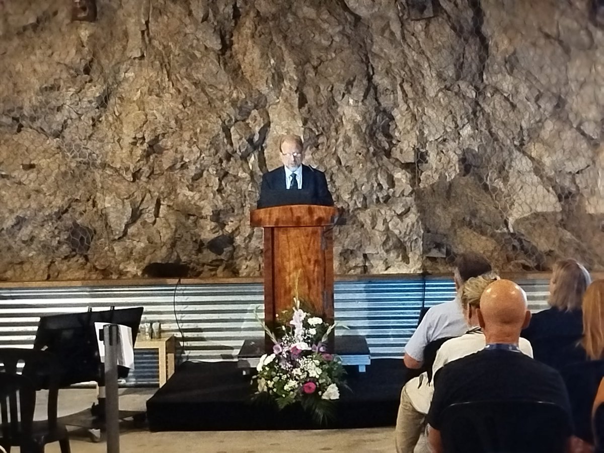 <a href="/GibraltarGov/">HM Govt of Gibraltar</a> Minister for <a href="/HeritageGib/">Ministry for Heritage</a> Prof <a href="/cortes_john/">John Cortes</a> officially opens #Calpe25 at <a href="/wwtwotunnels/">The Tunnels - Gibraltar's WWII Experience</a> in <a href="/GibReserve/">Gib Nature Reserve</a>.
#Gibraltar <a href="/HMGoG_MEETT/">MEETT</a>