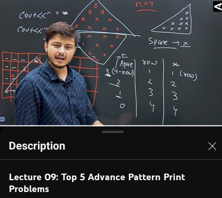 kshashikant02's tweet image. Week 2
Day 11 completed ✅
Thursday well spent (study+sports)😁
DSA-Learned about pattern printing
Dev - Learned about Cascade and Postion in CSS
@rohit_negi9
#dsa #Development #180daysofcode