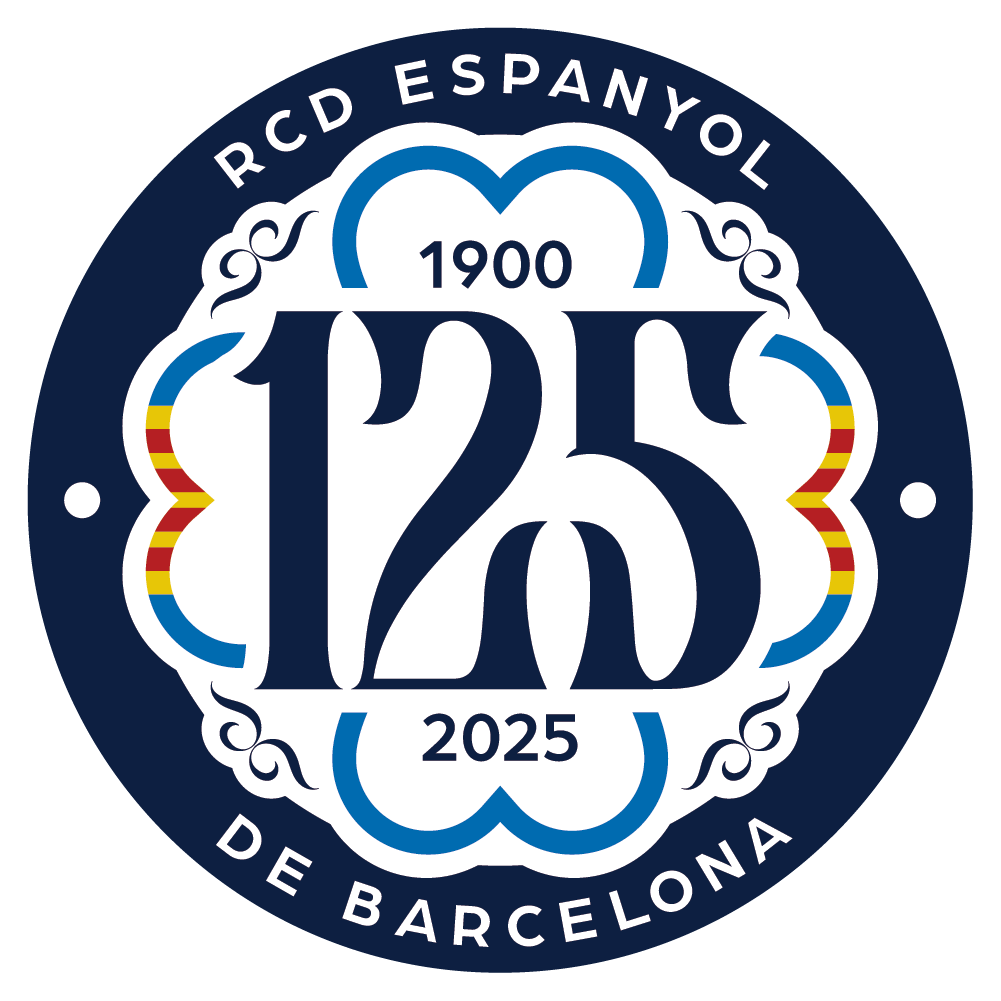fororcdespanyol's tweet photo. A falta de la samarreta dels 125° aniversari del club tenim el logo pel dissenyador gràfic  @anticronica i la empresa  #monoloco i el quadre del dissenyador #JavierMariscal Art i esports pericos 👏👏👏🤍💙 #RCDE125 #RCDE https://t.co/XBRBSc1dpQ