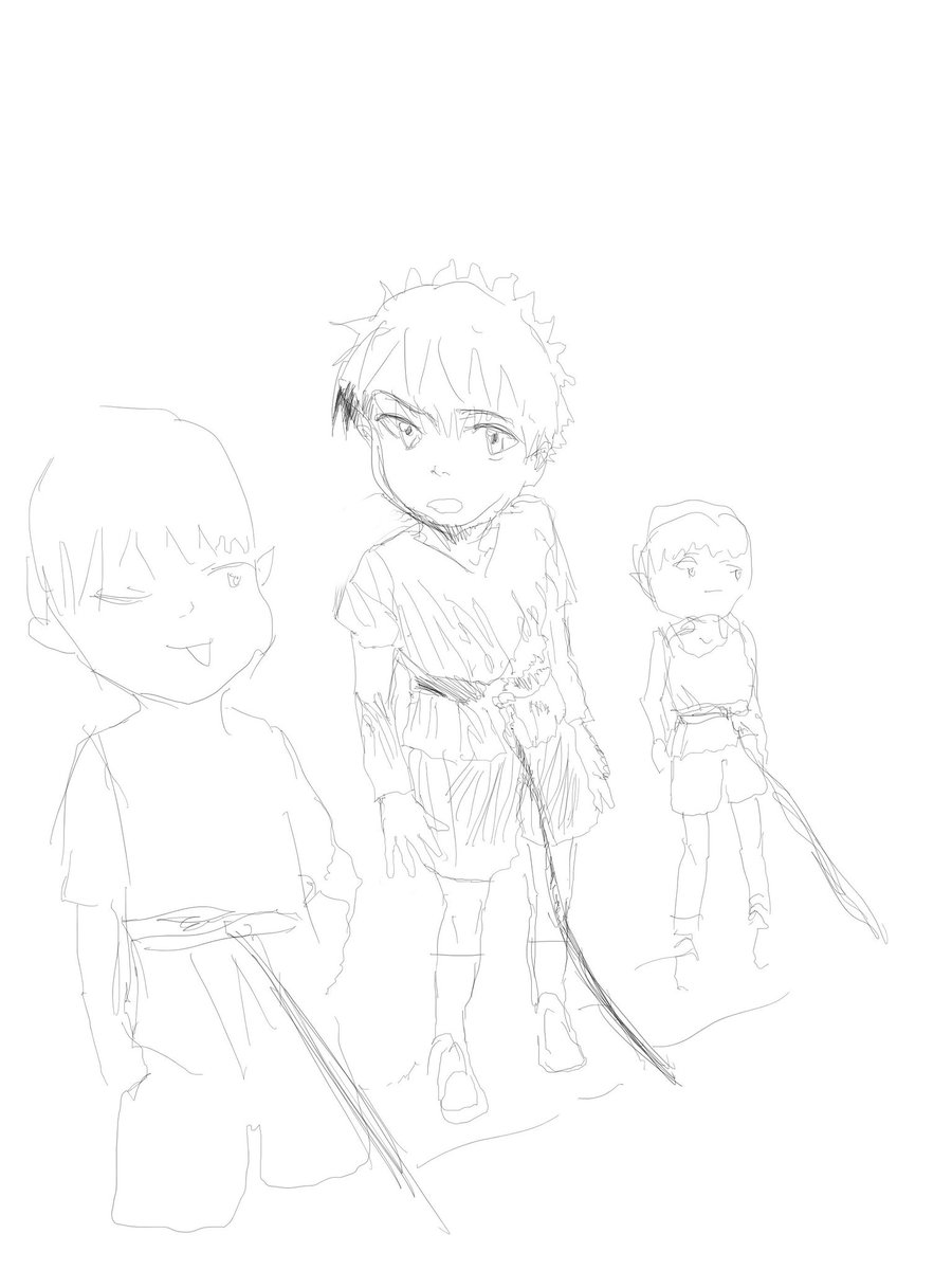 acrodstain's tweet photo. Been doodling shotas with zipliner. They are hiking on a playground equipment. Doodle. iPad. https://t.co/ek3hurRjdN