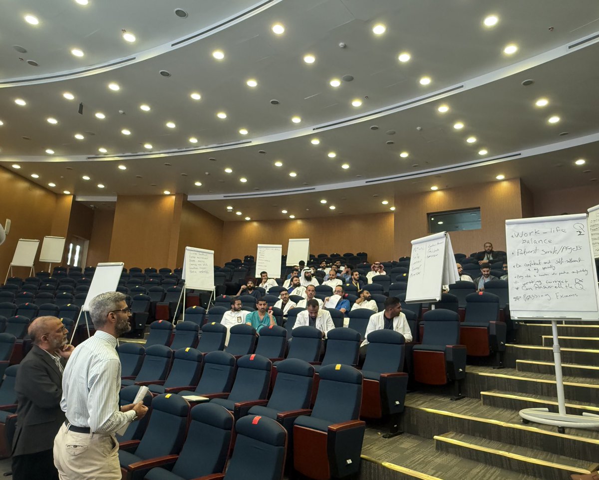 Had a great workshop today with Prof. Saxena and Dr. Faisal Alqurashi, entitled “How to make the best of your residency program”
Big thanks to Prof. Saxena, Dr. <a href="/Faisal_OMQ/">د. فَيصَل القُرَشِي | Dr. Faisal AlQurashi</a> , and to our best Dr. <a href="/dalalortho/">Dalal Bubshait</a> for the care and support to all the residents at <a href="/IAU_KFHU/">KFHU مستشفى الملك فهد الجامعي</a>