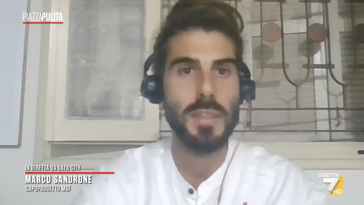Piazzapulita - La7 (@piazzapulitala7) on Twitter photo "I farmaci arrivano col contagocce. Il nostro stock è ancora bloccato fuori da Gaza. Abbiamo una capacità molto limitata. Ancora circa 2 settimane di forniture"
Marco Sandrone, capoprogetto <a href="/MSF_ITALIA/">MediciSenzaFrontiere</a> a #Gaza
#piazzapulita "I farmaci arrivano col contagocce. Il nostro stock è ancora bloccato fuori da Gaza. Abbiamo una capacità molto limitata. Ancora circa 2 settimane di forniture"
Marco Sandrone, capoprogetto <a href="/MSF_ITALIA/">MediciSenzaFrontiere</a> a #Gaza
#piazzapulita