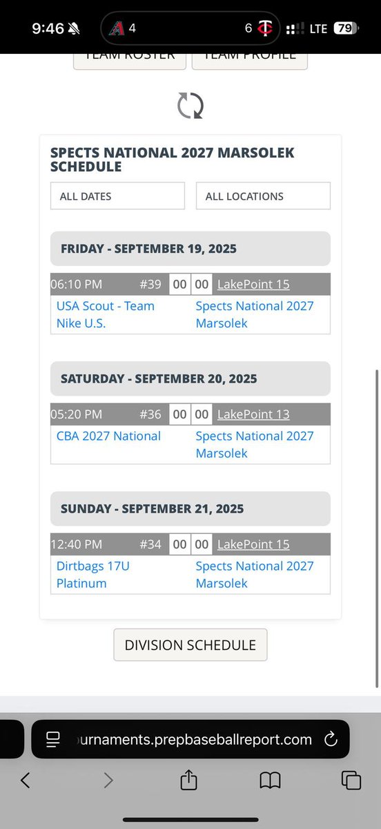 Playing down in Atlanta this weekend at the PBR Cup with <a href="/SpectsBaseball/">Spects National Baseball Club</a>. Here is the schedule for the pool play games