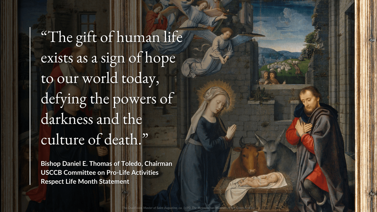 For Respect Life Month, Bishop Thomas calls Catholics to be agents of hope: heyor.ca/1TkEwG