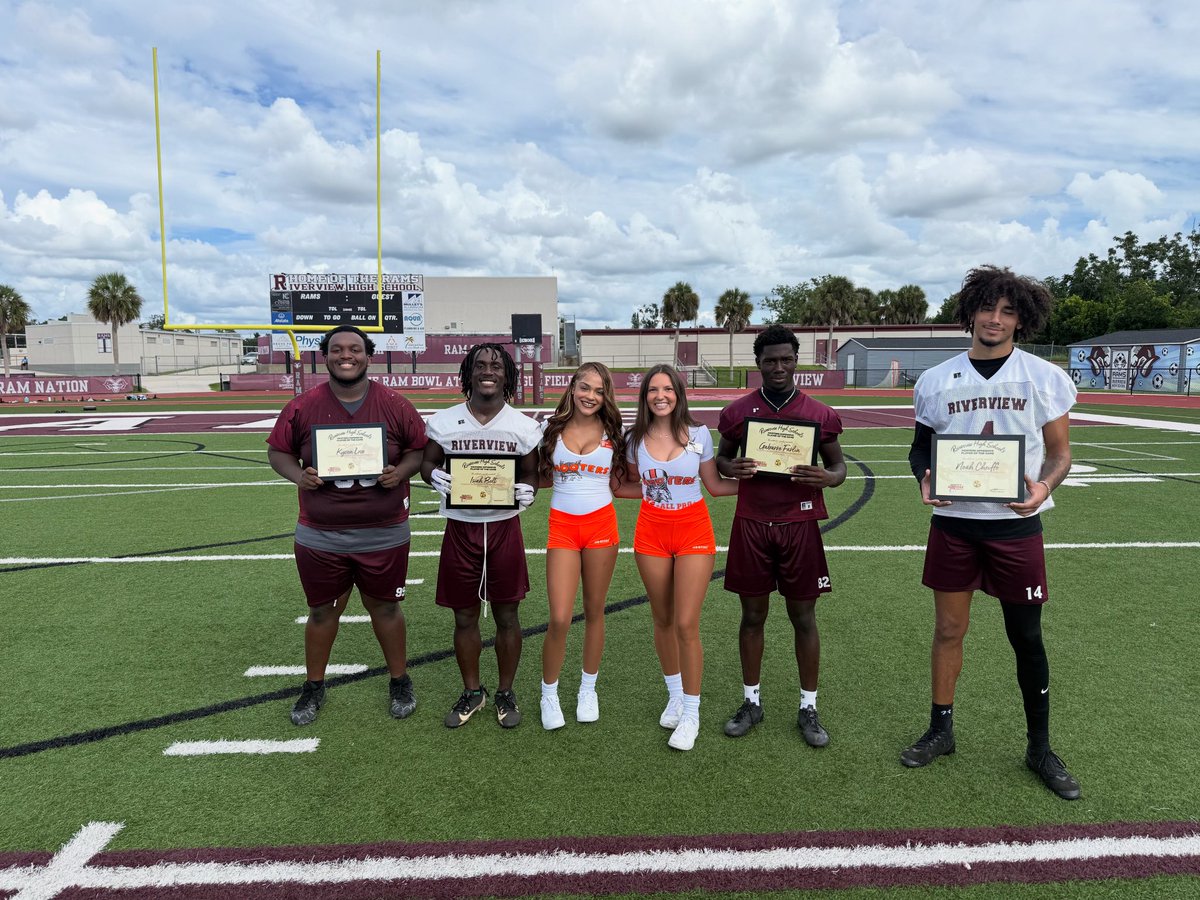 Big Thank You to Our Sponsors Over At Hooters For Supporting The Rams Program With The Player Of The Week Awards ‼️🐏 #TheView #WeBleedMaroon